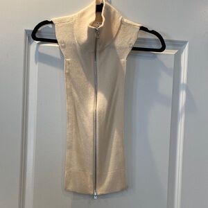 Veronica Beard Cream Zip Scarf